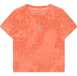 ADIDAS SPORTSWEAR Funkční tričko korálová / tmavě oranžová / bílá