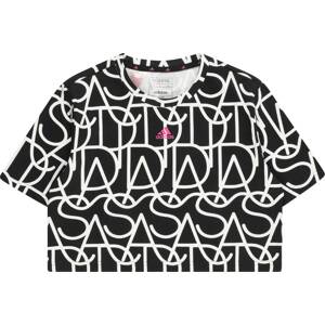 ADIDAS SPORTSWEAR Funkční tričko pink / černá / bílá