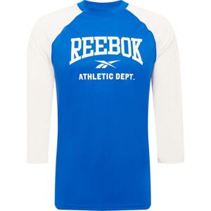 Reebok Sport Funkční tričko 'Workout Ready Supremium' modrá / bílá