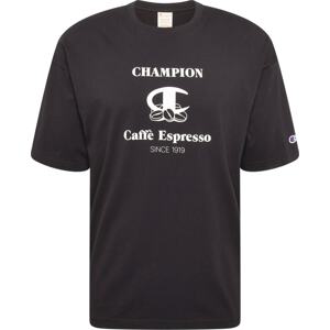 Champion Reverse Weave Tričko černá / bílá