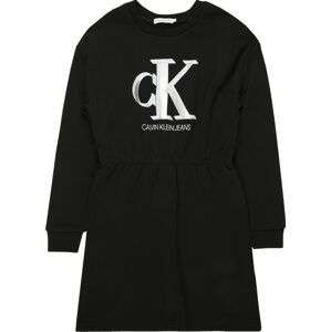 Calvin Klein Jeans Šaty šedá / černá / bílá