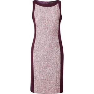 Vera Mont Pouzdrové šaty bobule / fialový melír