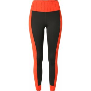 NIKE Sportovní kalhoty oranžová / černá
