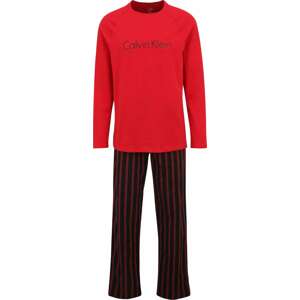 Calvin Klein Underwear Pyžamo červená / černá