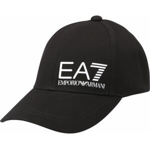 EA7 Emporio Armani Kšiltovka černá / bílá