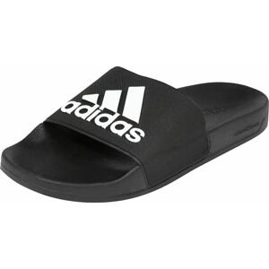 ADIDAS SPORTSWEAR Plážová/koupací obuv 'ADILETTE' černá / bílá