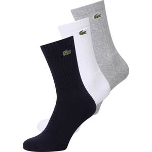LACOSTE Ponožky noční modrá / šedý melír / zelená / offwhite