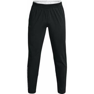 UNDER ARMOUR Sportovní kalhoty 'Storm Run' černá / bílá