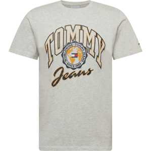 Tommy Jeans Tričko světle šedá / mix barev