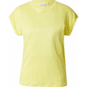 Calvin Klein Tričko žlutý melír