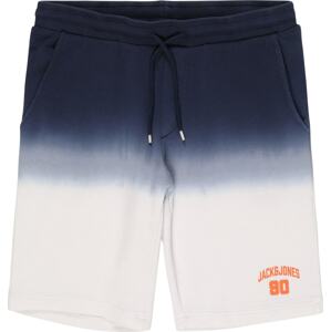Jack & Jones Junior Kalhoty námořnická modř / chladná modrá / oranžová / bílá