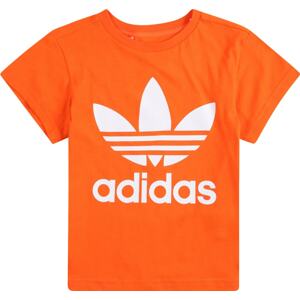 ADIDAS ORIGINALS Tričko tmavě oranžová / bílá
