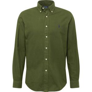 Polo Ralph Lauren Košile marine modrá / tmavě zelená