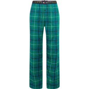 Tommy Hilfiger Underwear Pyžamové kalhoty námořnická modř / zlatá / světle zelená / tmavě zelená