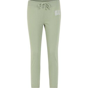 Gap Petite Kalhoty pastelově zelená / bílá
