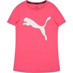 PUMA Funkční tričko světle růžová / bílá