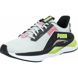 PUMA Sportovní boty 'LQDCELL Shatter XT Geo' hnědá / šedá / svítivě zelená / černá