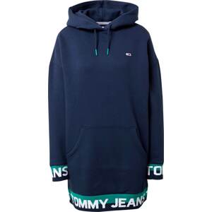 Tommy Jeans Šaty námořnická modř / tyrkysová / bílá