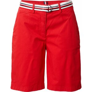 TOMMY HILFIGER Chino kalhoty námořnická modř / červená / bílá