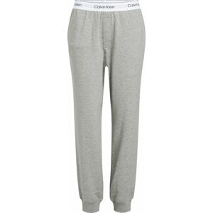 Calvin Klein Underwear Pyžamové kalhoty šedá / bílá