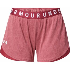 UNDER ARMOUR Sportovní kalhoty 'Play Up' růžový melír / červená / bílá