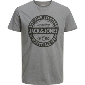 Jack & Jones Plus Tričko šedá / černá