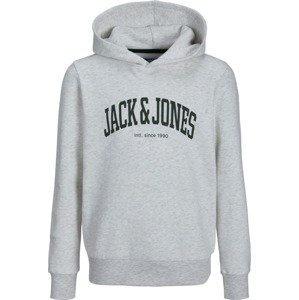 Jack & Jones Junior Mikina šedý melír / černá