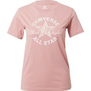 CONVERSE Tričko pastelově růžová / bílá