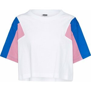 Urban Classics Tričko modrá / pink / bílá