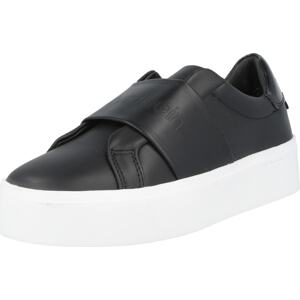 Calvin Klein Slip on boty černá / bílá
