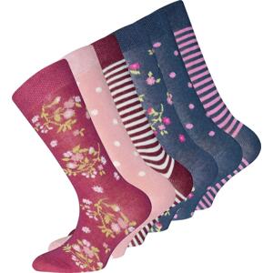 EWERS Ponožky modrá / bobule / růžová / tmavě červená