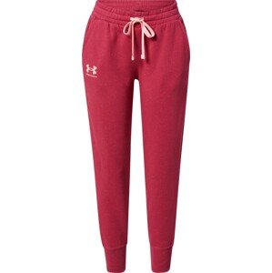 UNDER ARMOUR Sportovní kalhoty 'Rival' malinová / světle růžová