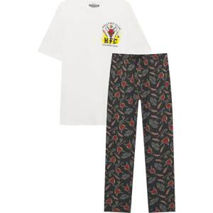 Pull&Bear Pyžamo dlouhé žlutá / červená / černá / bílá