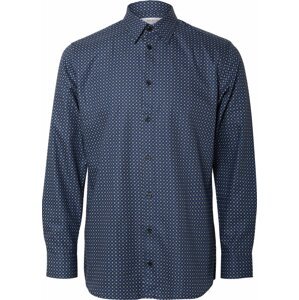 SELECTED HOMME Košile 'Ethan' krémová / modrá / námořnická modř