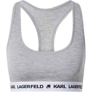Karl Lagerfeld Podprsenka šedý melír / černá / bílá
