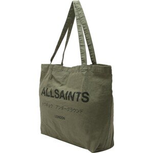 AllSaints Nákupní taška 'UNDERGROUND' khaki / černá