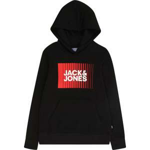 Jack & Jones Junior Svetr tmavě červená / černá / bílá