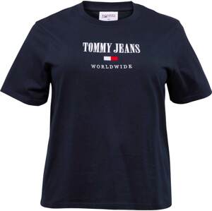 Tommy Jeans Curve Tričko námořnická modř / bílá