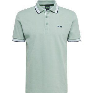 BOSS Green Tričko 'Paddy' námořnická modř / pastelově zelená / bílá