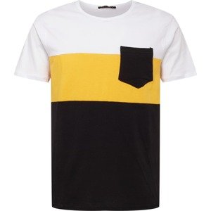 Trendyol Tričko žlutá / černá / bílá