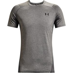 UNDER ARMOUR Funkční tričko tmavě šedá / šedý melír / bílá