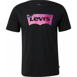 LEVI'S Tričko pink / černá