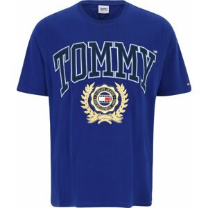 Tommy Jeans Plus Tričko světle béžová / modrá / tmavě modrá / bílá