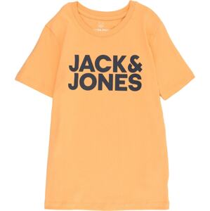 Jack & Jones Junior Tričko noční modrá / oranžová