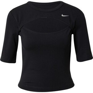 Nike Sportswear Funkční tričko černá / offwhite