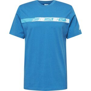 Nike Sportswear Tričko modrá / nebeská modř / bílá
