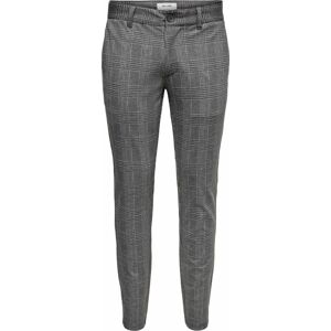 Only & Sons Chino kalhoty 'Mark' šedá / šedý melír / černá