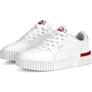 PUMA Sportovní boty zlatá / tmavě červená / bílá
