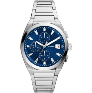FOSSIL Analogové hodinky modrá / stříbrná
