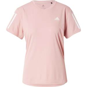 ADIDAS SPORTSWEAR Funkční tričko 'Own The Running' světle růžová / bílá